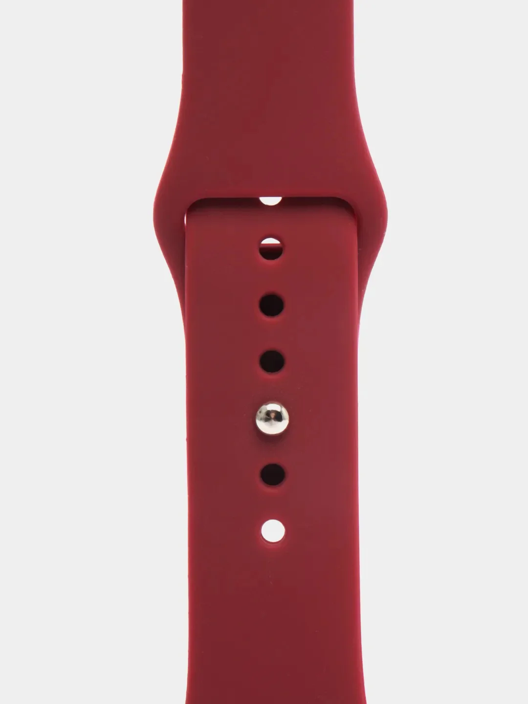 Бордовый силиконовый ремешок для часов Apple Watch 1-7