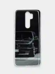 Тёмно-коричневый чехол Xiaomi Redmi Note 8 Pro силиконовый с рисунком (Сяоми Редми Нот 8 Про)