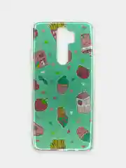 Зеленый чехол Xiaomi Redmi Note 8 Pro силиконовый с рисунком (Сяоми Редми Нот 8 Про)