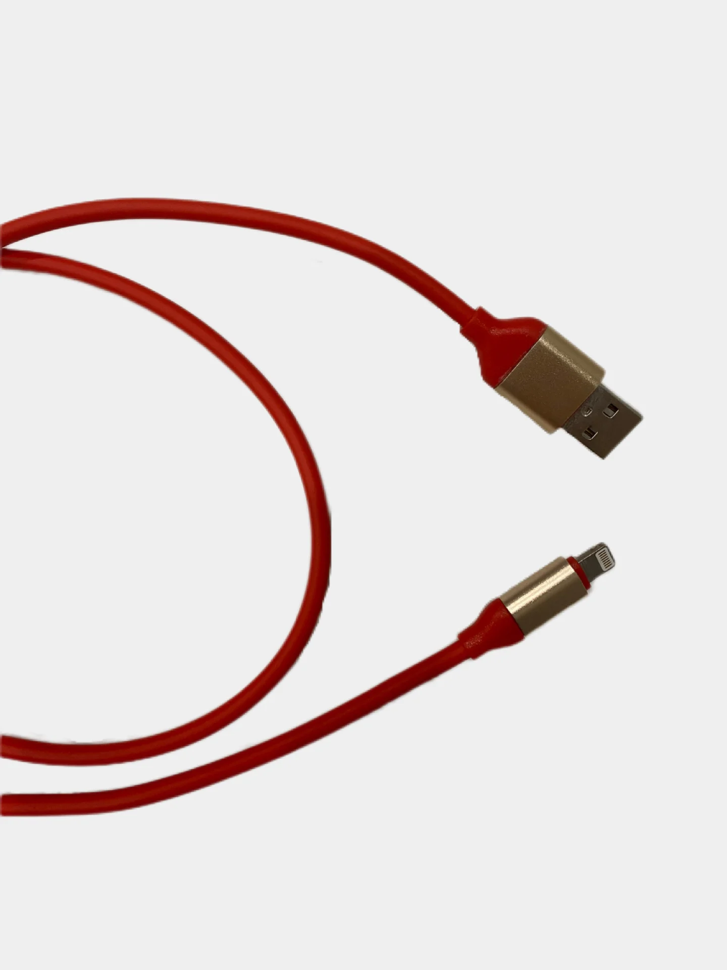Красный кабель USB-Lightning 2 метра