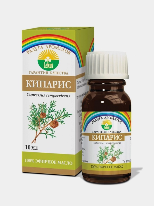 Натуральное Эфирное масло "Кипариса", 100 %, 10 мл, Радуга ароматов, ООО Лекус