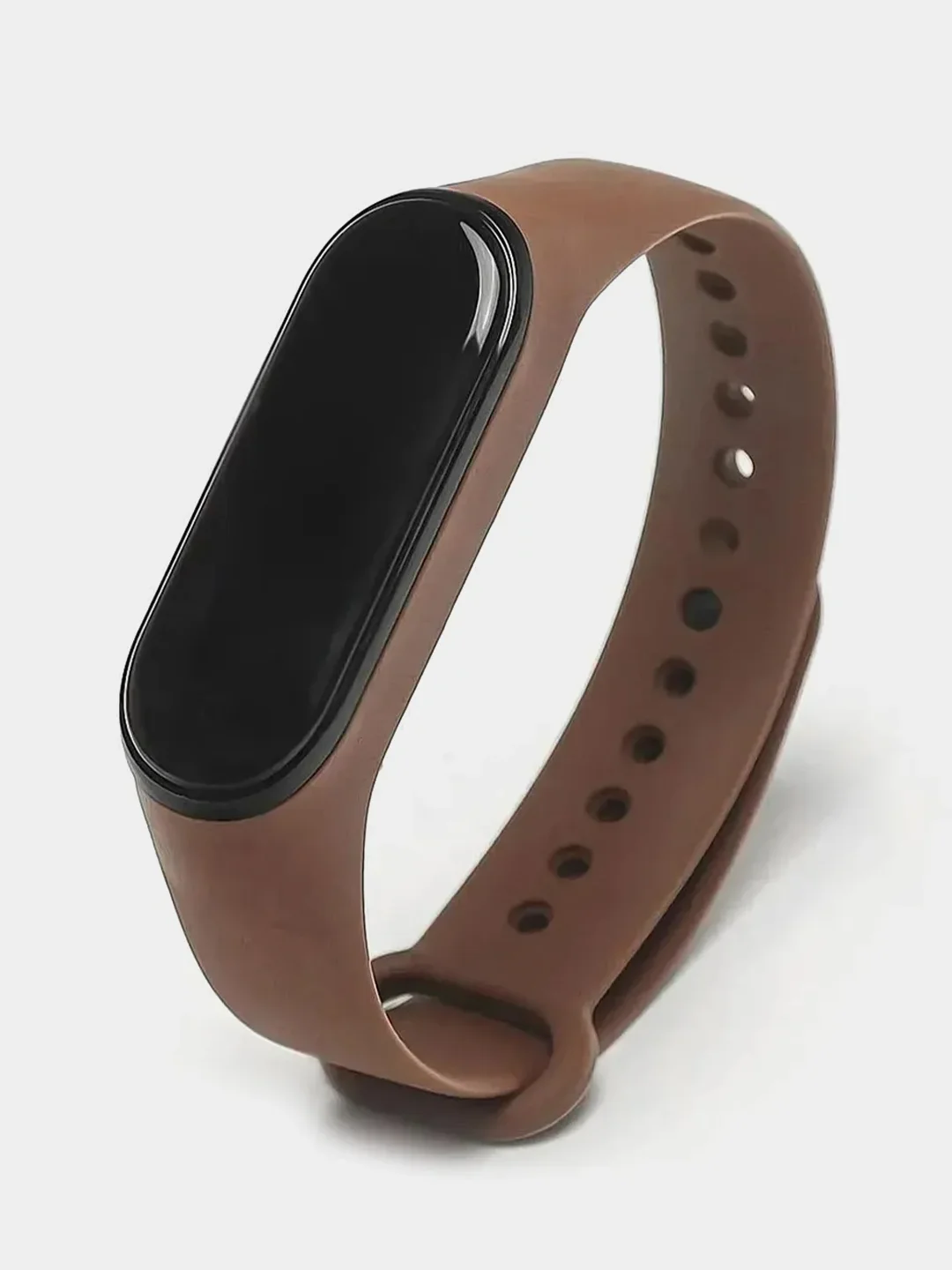 Коричневый силиконовый ремешок для Xiaomi Mi Band 3, Mi Band 4