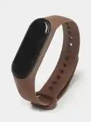 Коричневый силиконовый ремешок для Xiaomi Mi Band 3, Mi Band 4