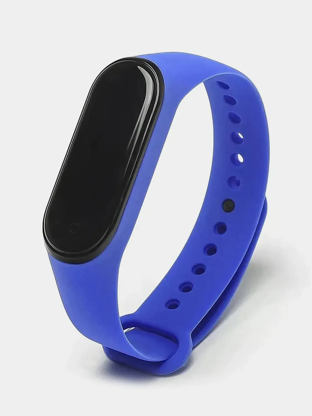 Синий меланж силиконовый ремешок для Xiaomi Mi Band 3, Mi Band 4