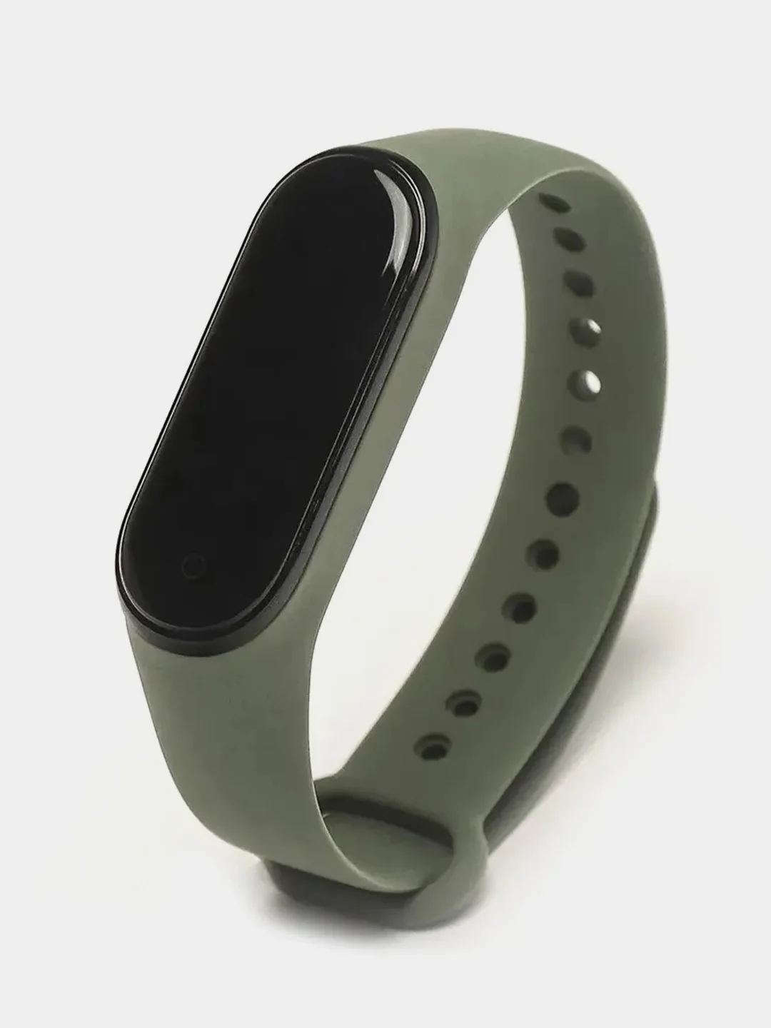 Оливковый силиконовый ремешок для Xiaomi Mi Band 3, Mi Band 4