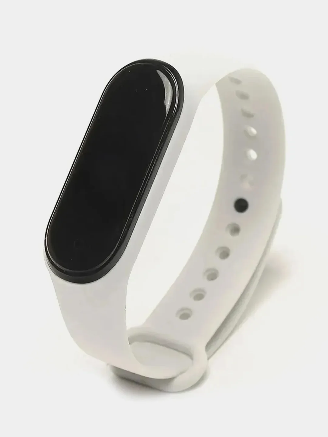 Белый силиконовый ремешок для Xiaomi Mi Band 3, Mi Band 4
