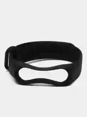 Черный ремешок для фитнес-браслета Xiaomi Mi Band 3/Mi Band 4 и Mi Band 5/Mi Band 6, силиконовый