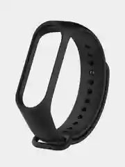 Черный силиконовый ремешок для Xiaomi Mi Band 3, Mi Band 4