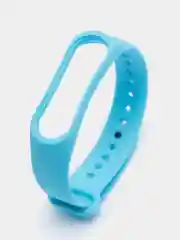 Голубой силиконовый ремешок для Xiaomi Mi Band 3, Mi Band 4