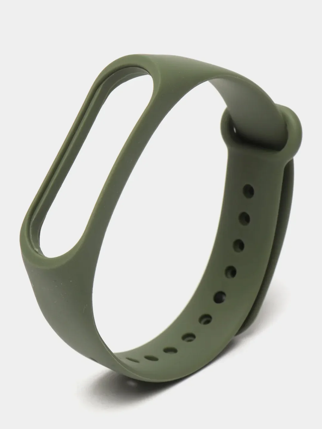 Зелёный хаки силиконовый ремешок для Xiaomi Mi Band 3, Mi Band 4