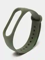 Зелёный хаки силиконовый ремешок для Xiaomi Mi Band 3, Mi Band 4
