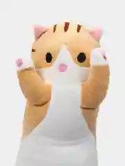 Бежевый мягкая игрушка-подушка "Кот батон", 60-100 см