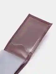 Лавандовый визитница из натуральной кожи / Визитница натуральная кожа/ Визитница на 18 визиток