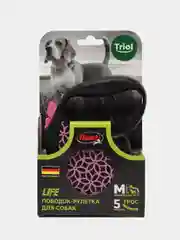 Поводок-рулетка для собак Flexi Life Pink M 5м до 20кг, трос