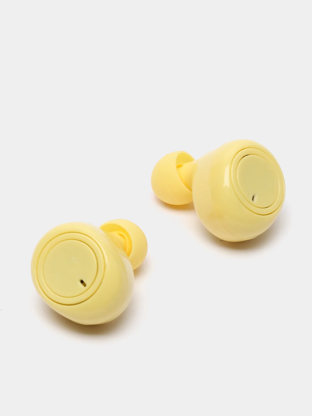 Желтый tws-стереонаушники Y50 с микрофоном, поддержкой Bluetooth и зарядным футляром