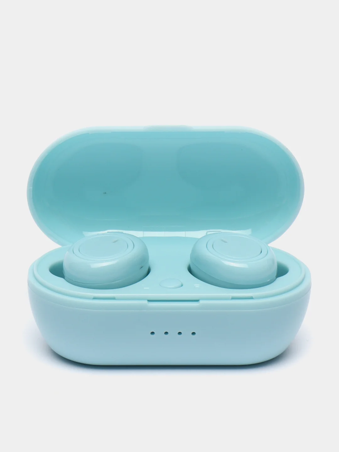 Светло-синий tws-стереонаушники Y50 с микрофоном, поддержкой Bluetooth и зарядным футляром