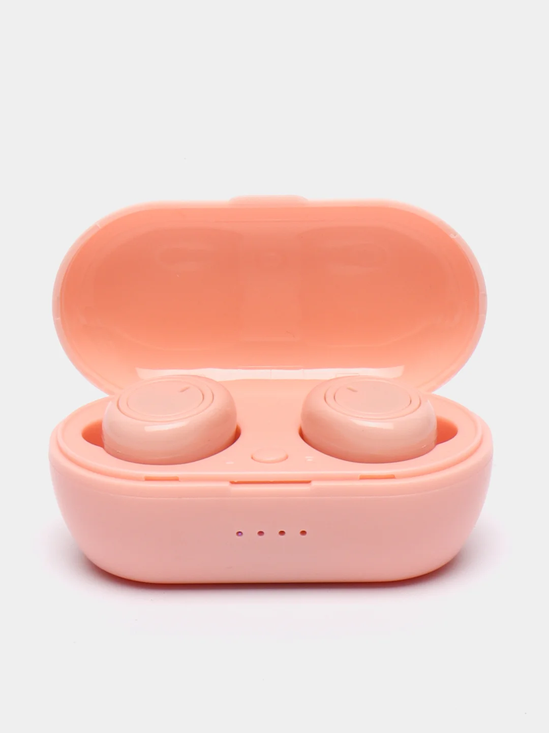 Розовый tws-стереонаушники Y50 с микрофоном, поддержкой Bluetooth и зарядным футляром