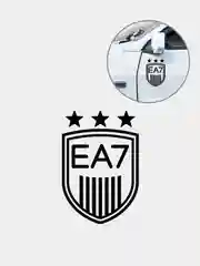 Черный наклейка на автомобиль EA7, стикер виниловый