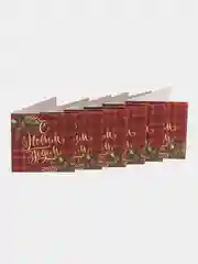 Коричневый открытки новогодние С Новым годом  наборами 6 шт,10 шт