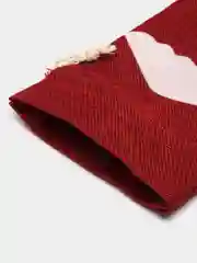 Красный украшение для бутылки мешок