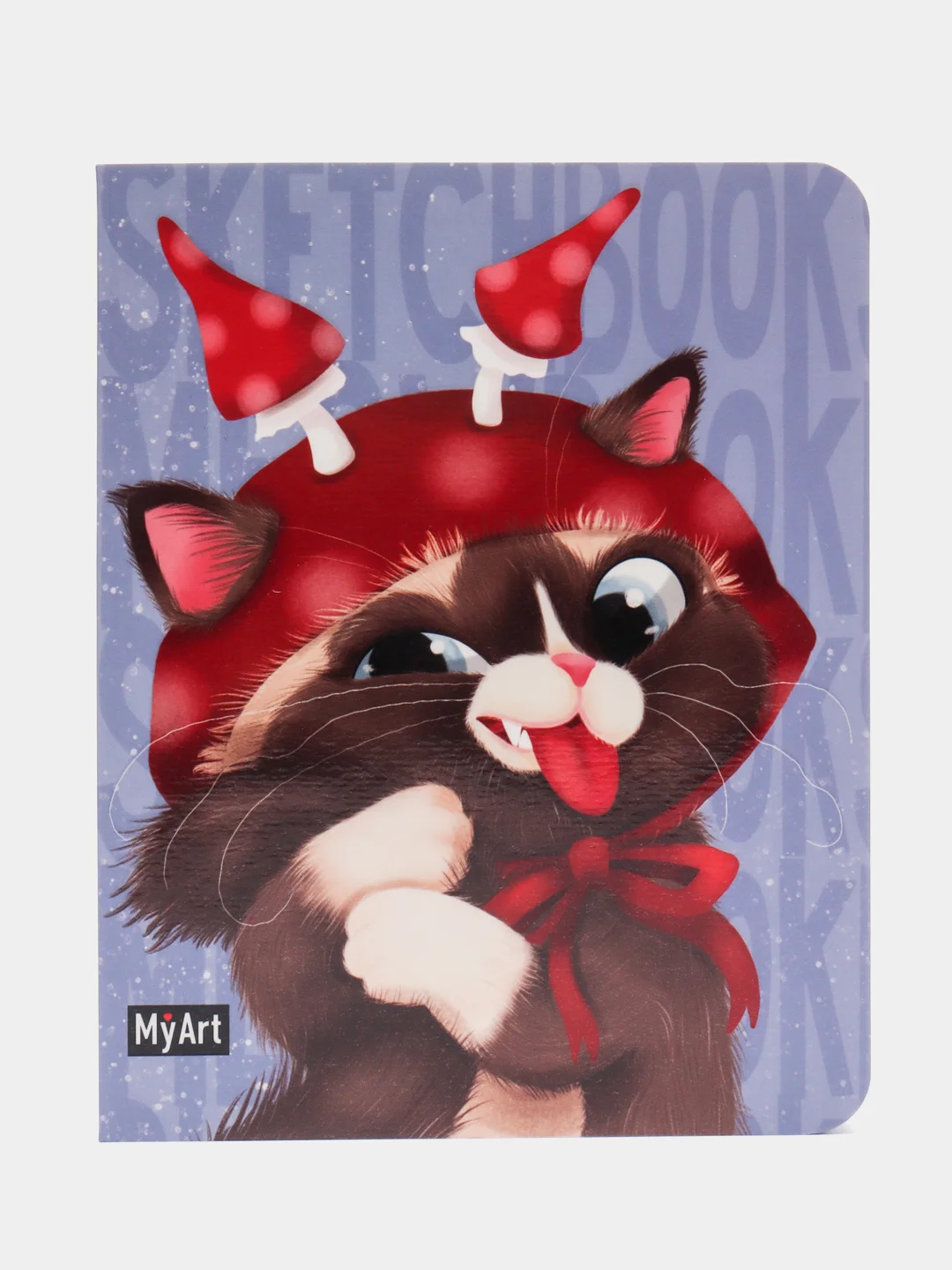 Лазурный блокнот А6 80 листов. Скетчбук карманный MeowBook от MyArt. Проф-Пресс