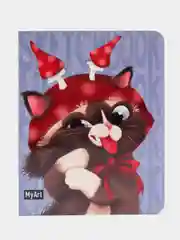 Лазурный блокнот А6 80 листов. Скетчбук карманный MeowBook от MyArt. Проф-Пресс