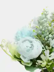 Голубой искусственные цветы, букет