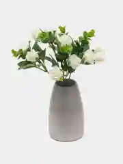 Белый искусственные цветы "Мелкие розы", букет