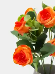 Оранжевый искусственные цветы "Мелкие розы", букет