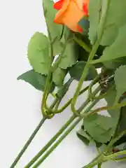 Оранжевый искусственные цветы "Мелкие розы", букет