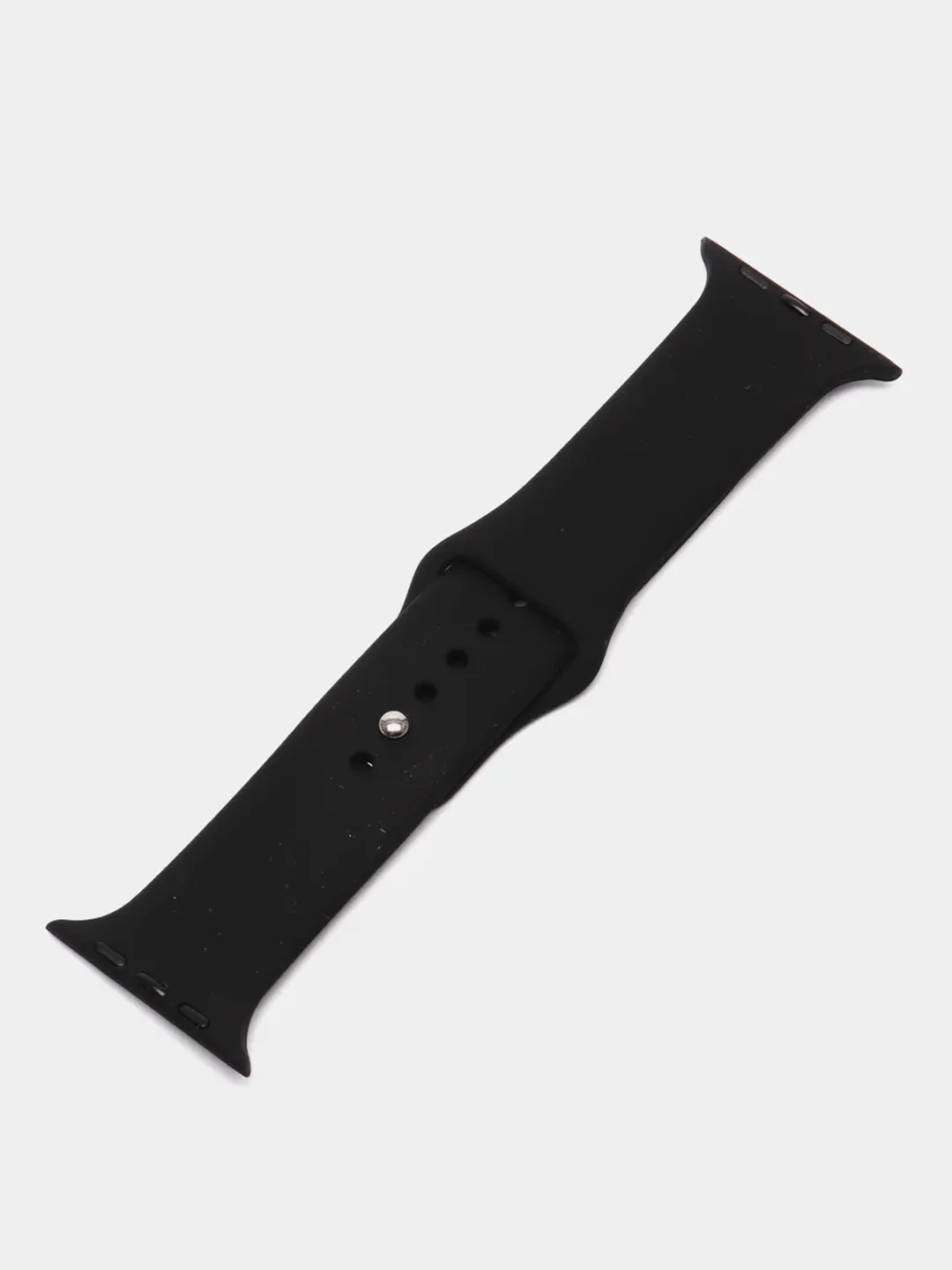 Черный силиконовый ремешок для Apple Watch на 38/40мм и 42/44 мм