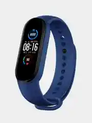 Синий меланж силиконовый ремешок для Xiaomi Mi Band 5 / Mi Band 6