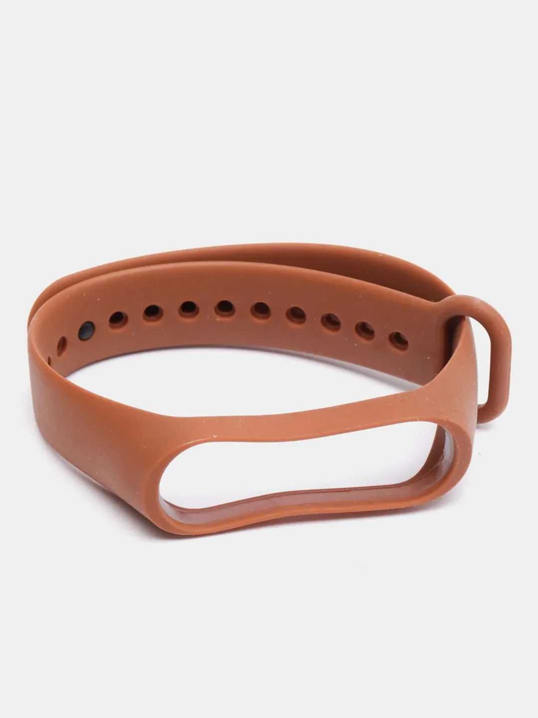 Коричневый ремешок силиконовый для Xiaomi Mi Band 3, 4