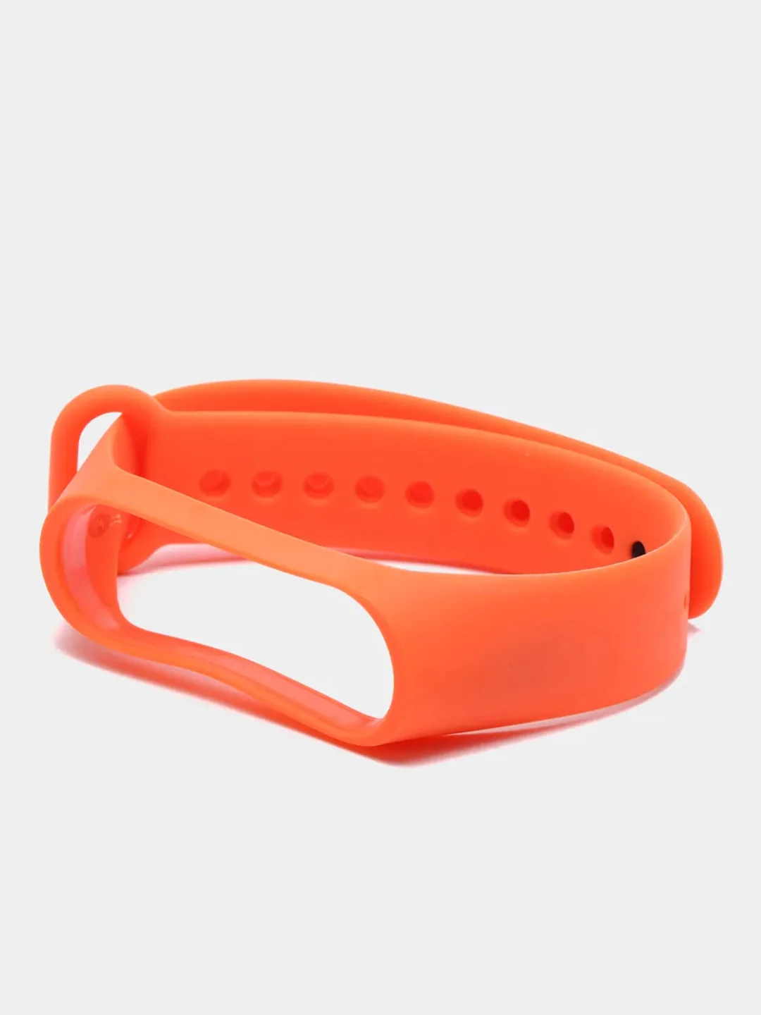 Оранжевый ремешок силиконовый для Xiaomi Mi Band 3, 4