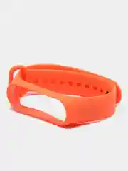 Оранжевый ремешок силиконовый для Xiaomi Mi Band 3, 4