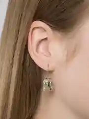 Прозрачный серьги с камнем