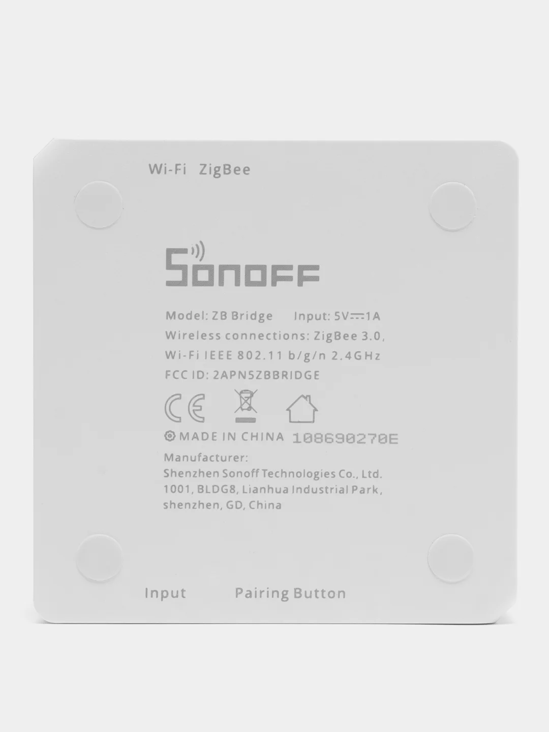 Белый датчики умного дома Sonoff, открытия двери, движения, гигрометр и мост Bridge ZigBee