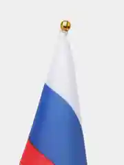 Флаг России, полиэстер, 21*14 см, шток 30 см