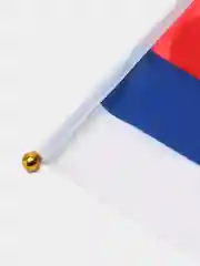 Флаг России, полиэстер, 21*14 см, шток 30 см