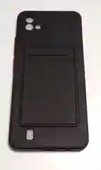 Черный чехол Realme C20, Realme C11 2021  карман для пластиковой карточки