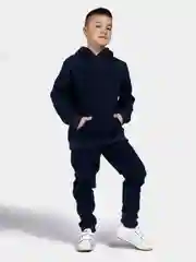 Темно-синий костюм спортивный детский утепленный