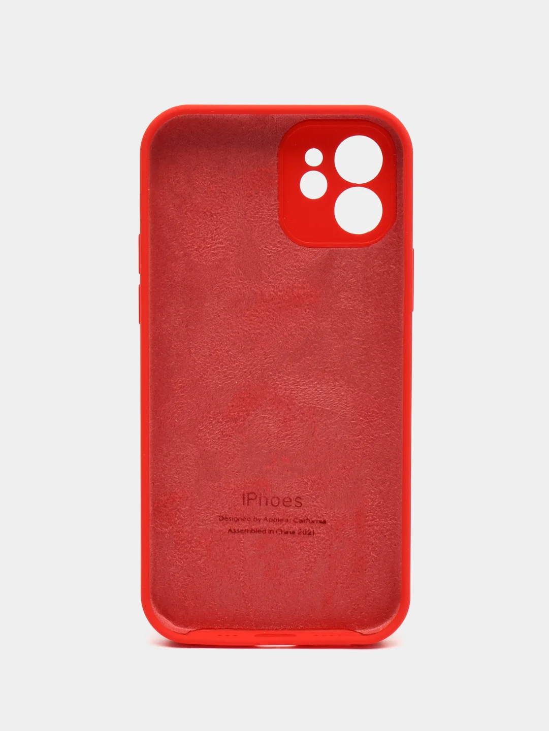 Красный чехол для iPhone 13, 12, 11, XR, 7, 8, SE, 8+, 7+, 6s, 6, Pro, Max, силиконовый