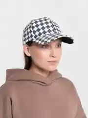 Белый кепка в клетку, унисекс, женская, бейсболка