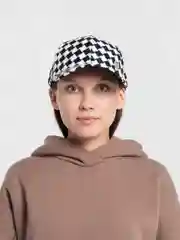 Черный кепка в клетку, унисекс, женская, бейсболка