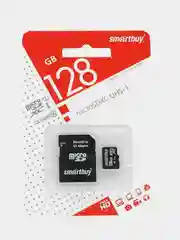 Карта памяти SmartBuy microSD, 32 /64 /128GB Class10, micro SD для смартфона, телефона