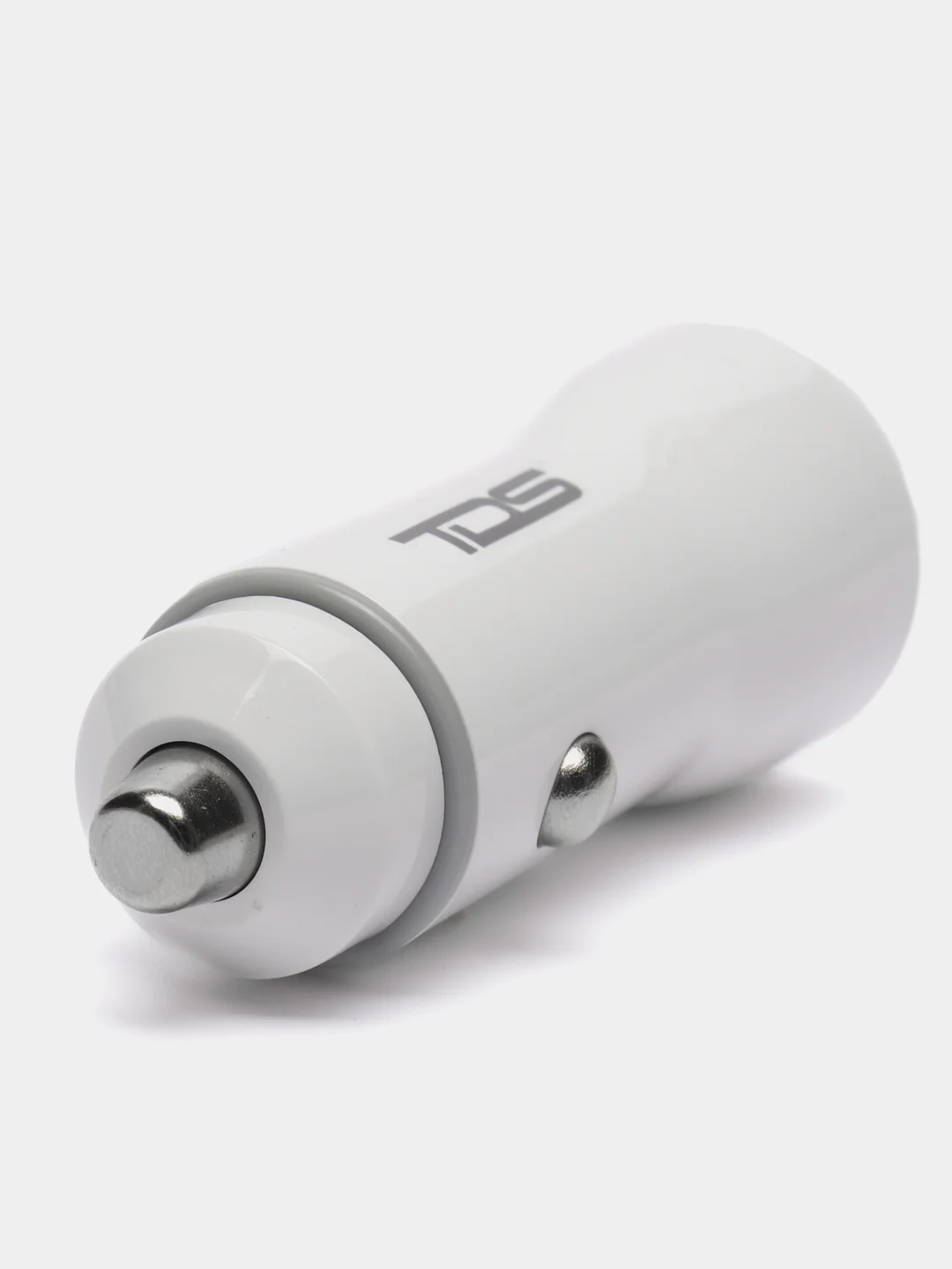 Серый автомобильное зарядное устройство TDS, 2 х USB, 2.1А