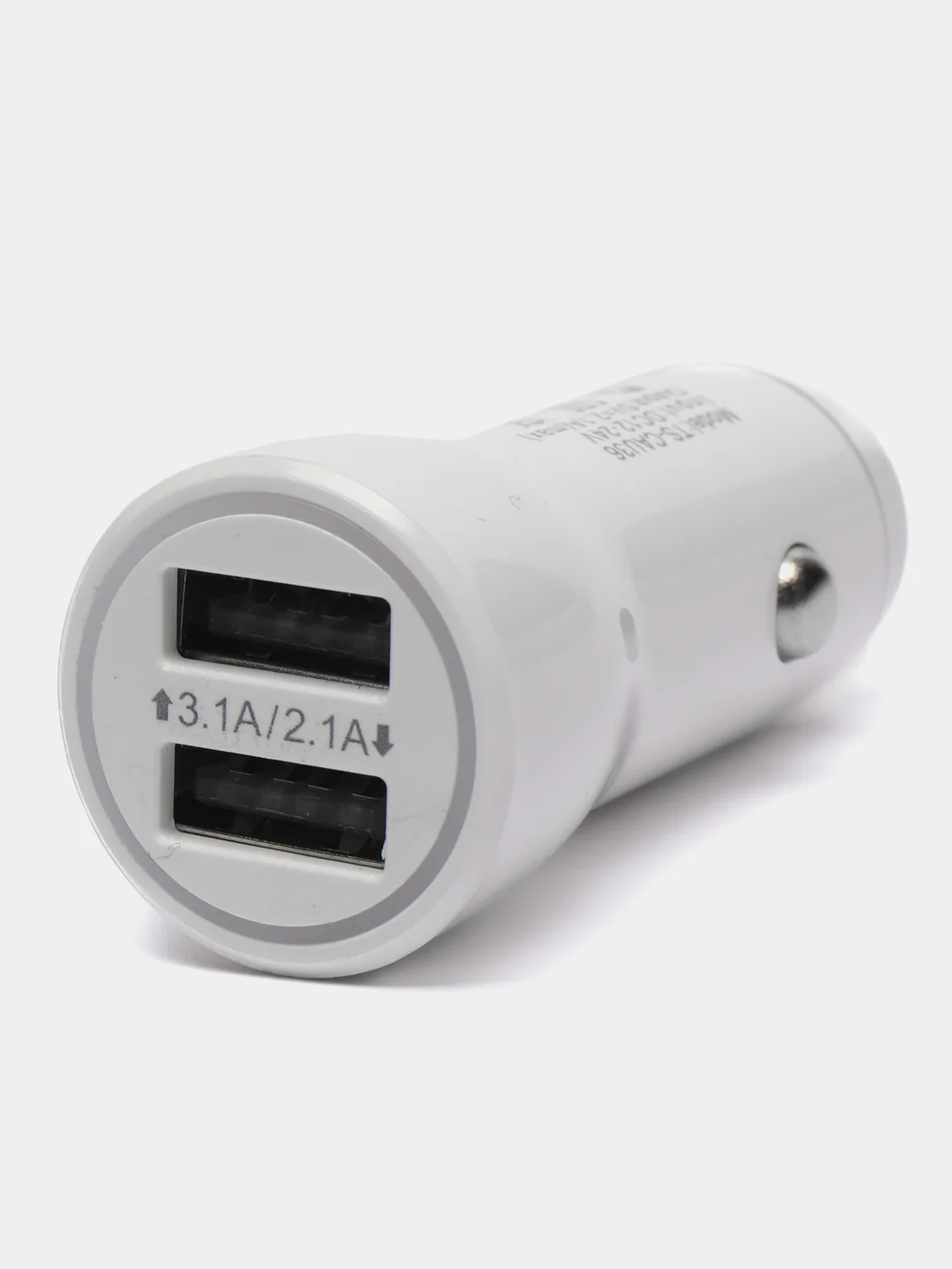 Серый автомобильное зарядное устройство TDS, 2 х USB, 2.1А