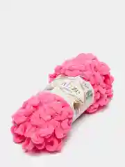 Розовый пряжа Alize Puffy петельки, упаковка 5 мотков, 100% микрополиэстер
