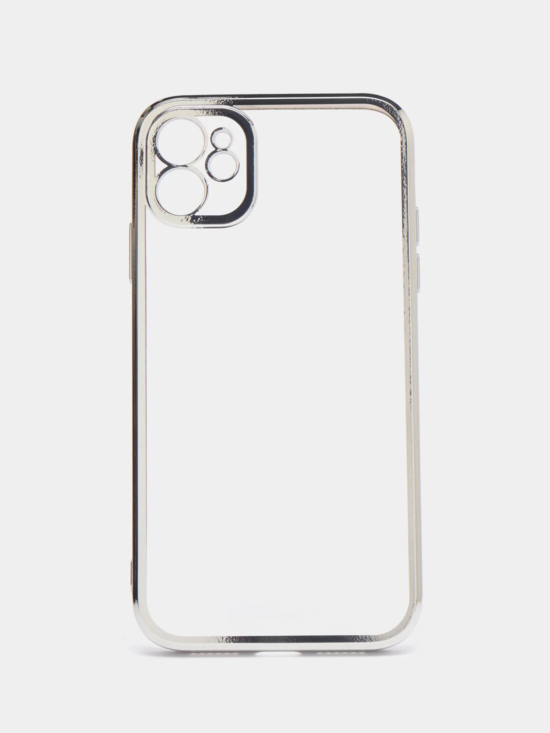 Серебряный чехол для iPhone 7 8 Plus X XS XR 11 12 13 14 15 Pro Max mini айфон про макс