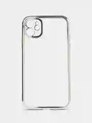 Серебряный чехол для iPhone 7 8 Plus X XS XR 11 12 13 14 15 Pro Max mini айфон про макс
